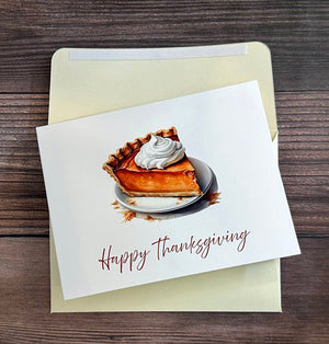 Elegant Pumpkin Pie Card