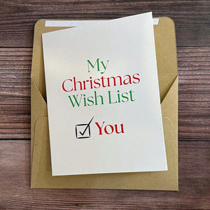 My Christmas Wish List Card