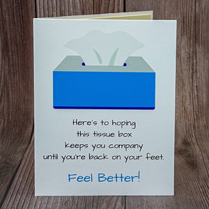 Tissue Box Feel Better Card