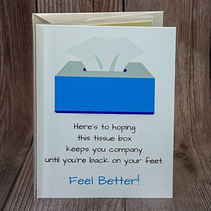 Tissue Box Feel Better Card