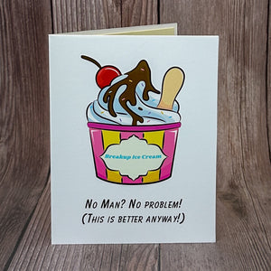 Breakup Ice Cream Card