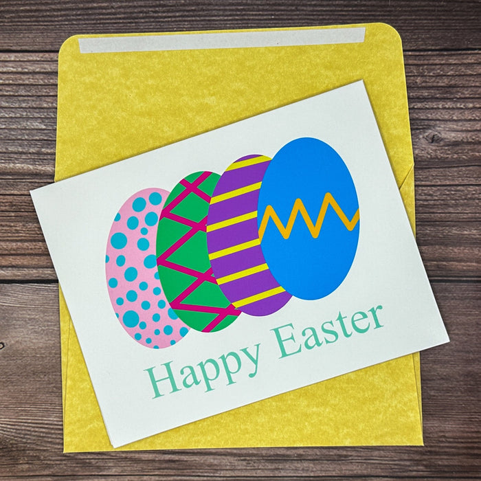 Colorful Egg Happy Easter Card