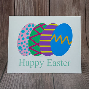 Colorful Egg Happy Easter Card