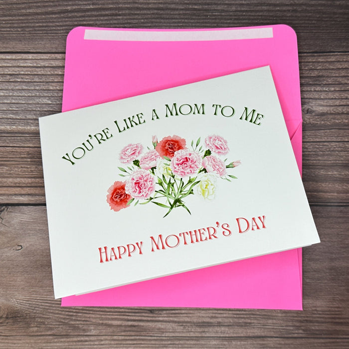 You're Like a Mom to Me Bouquet Card