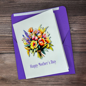 Flower Bouquet Mother's Day Card