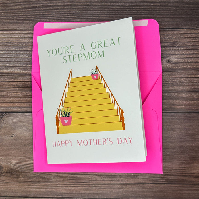 You're a Great Stepmom Mother's Day Card