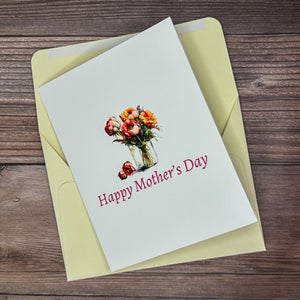 Flower Arrangement Mother's Day Card