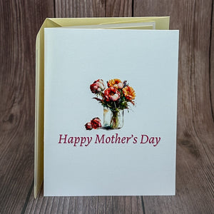 Flower Arrangement Mother's Day Card