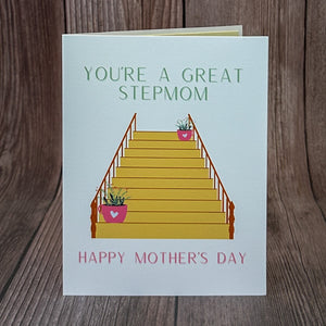 You're a Great Stepmom Mother's Day Card