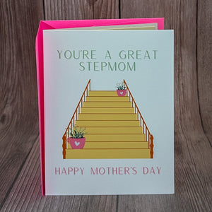 You're a Great Stepmom Mother's Day Card