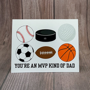 Sports MVP Dad Card