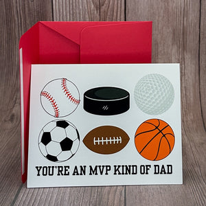 Sports MVP Dad Card