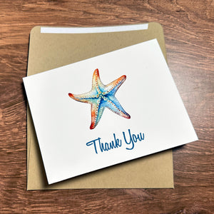 Starfish Thank You Card