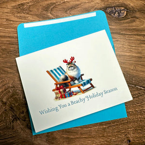 Wishing You a Beachy Holiday Season Card