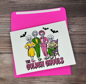 The Golden Ghouls Halloween Card