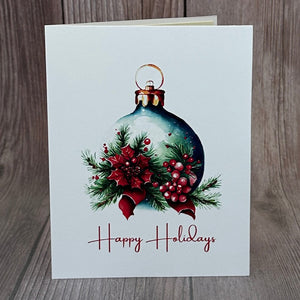 Happy Holidays Ornament Card