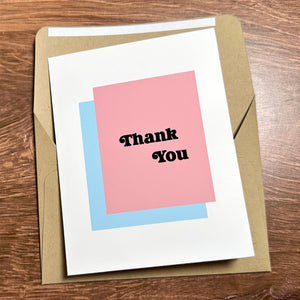 Rectangle Thank You Card