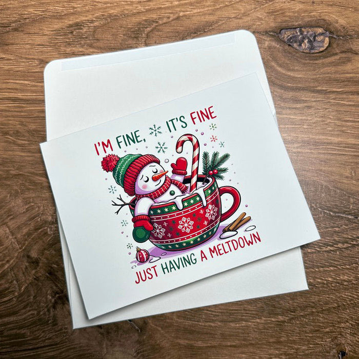 Snowman Meltdown Card