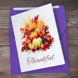 Cornucopia Thankful Card