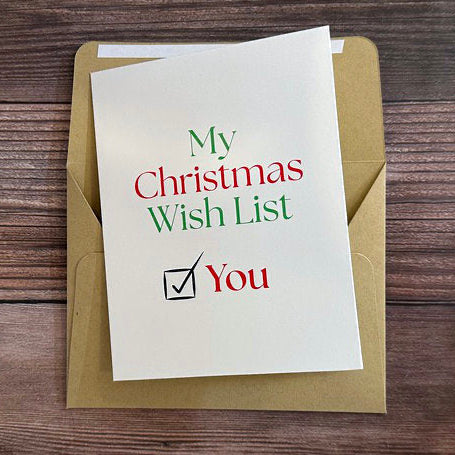 My Christmas Wish List Card