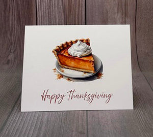 Elegant Pumpkin Pie Card