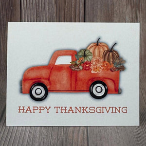 Happy Thanksgiving Truck Card