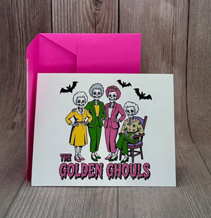 The Golden Ghouls Halloween Card