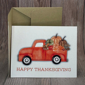 Happy Thanksgiving Truck Card