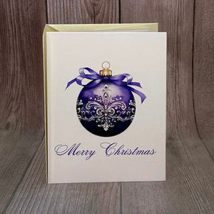 Elegant Purple Ornament Card
