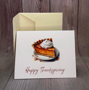 Elegant Pumpkin Pie Card