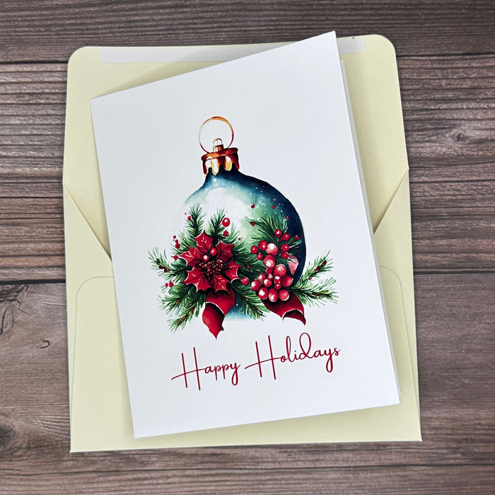 Happy Holidays Ornament Card