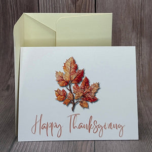 Leafy Happy Thanksgiving Card