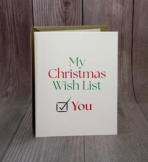 My Christmas Wish List Card