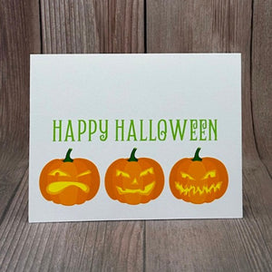 Happy Halloween with Pumpkins Card