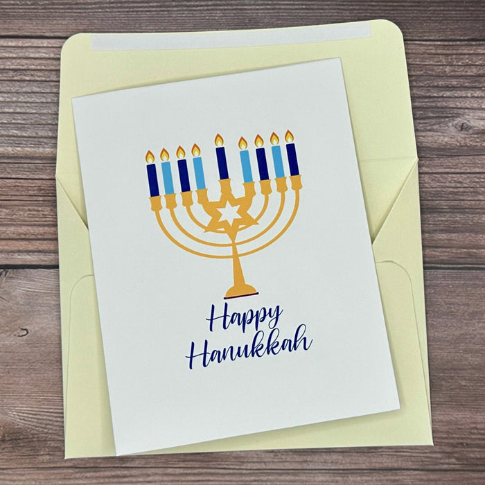 Menorah Happy Hanukkah Card