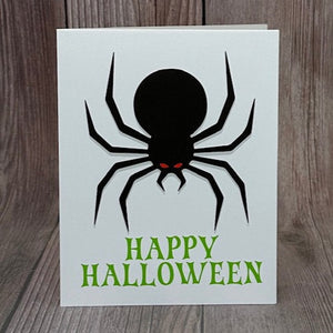 Spider Happy Halloween Card