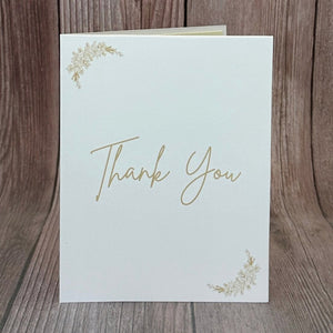 Golden Thank You Card