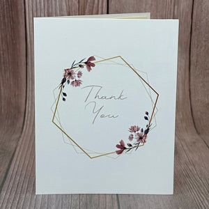 Floral Wreath Thank You Card