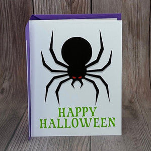 Spider Happy Halloween Card