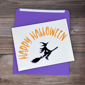 Happy Halloween Witch Card