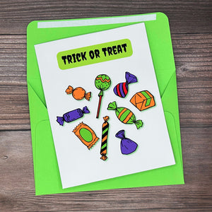 Trick or Treat with Candy Card