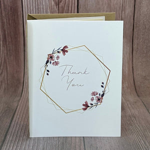 Floral Wreath Thank You Card