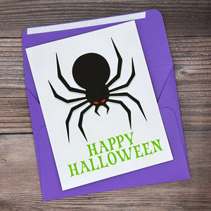 Spider Happy Halloween Card