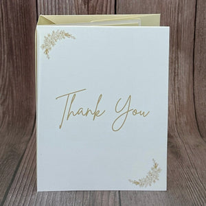 Golden Thank You Card