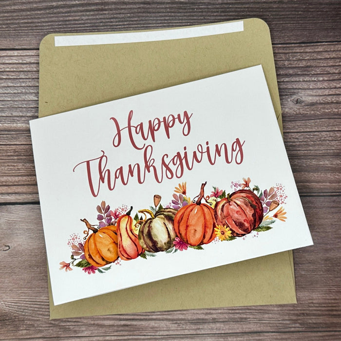 Happy Thanksgiving Fall Card