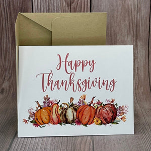 Happy Thanksgiving Fall Card