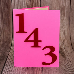 Pink 143 Card