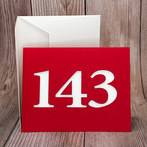 Red 143 Card