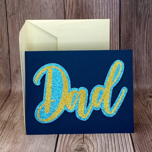 Elegant Glitter Dad Card