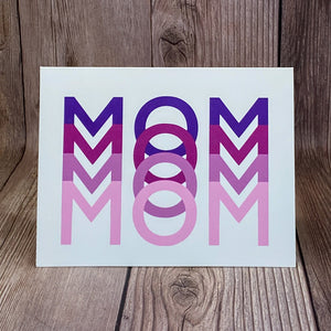 Pink and Purple Mom Card